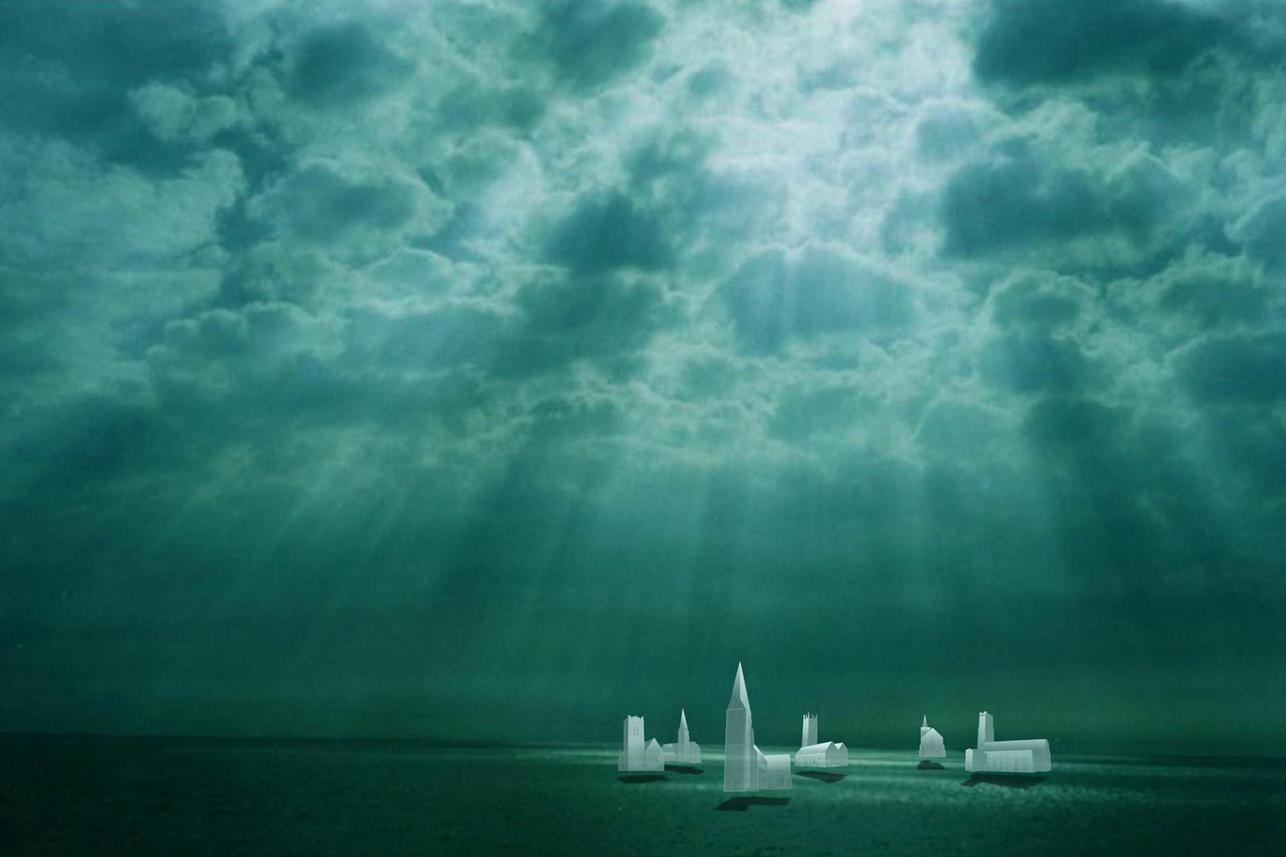 Wettbewerbsbeitrag für „Landmark East Dunwich“. © Anne Niemann und Johannes Ingrisch