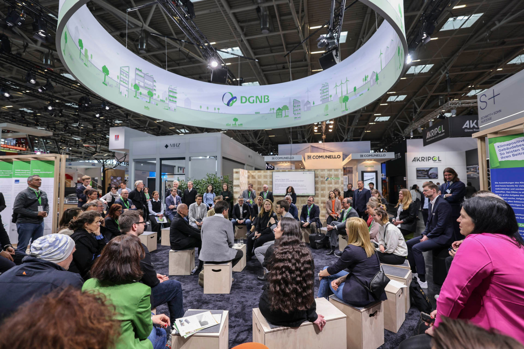 Inhaltlich drehte sich viel um das Megathema Nachhaltigkeit. © DGNB