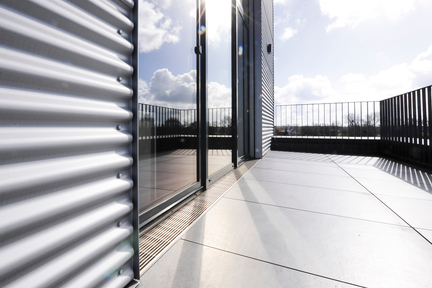 Drainagerinnen in Laibungsbereichen