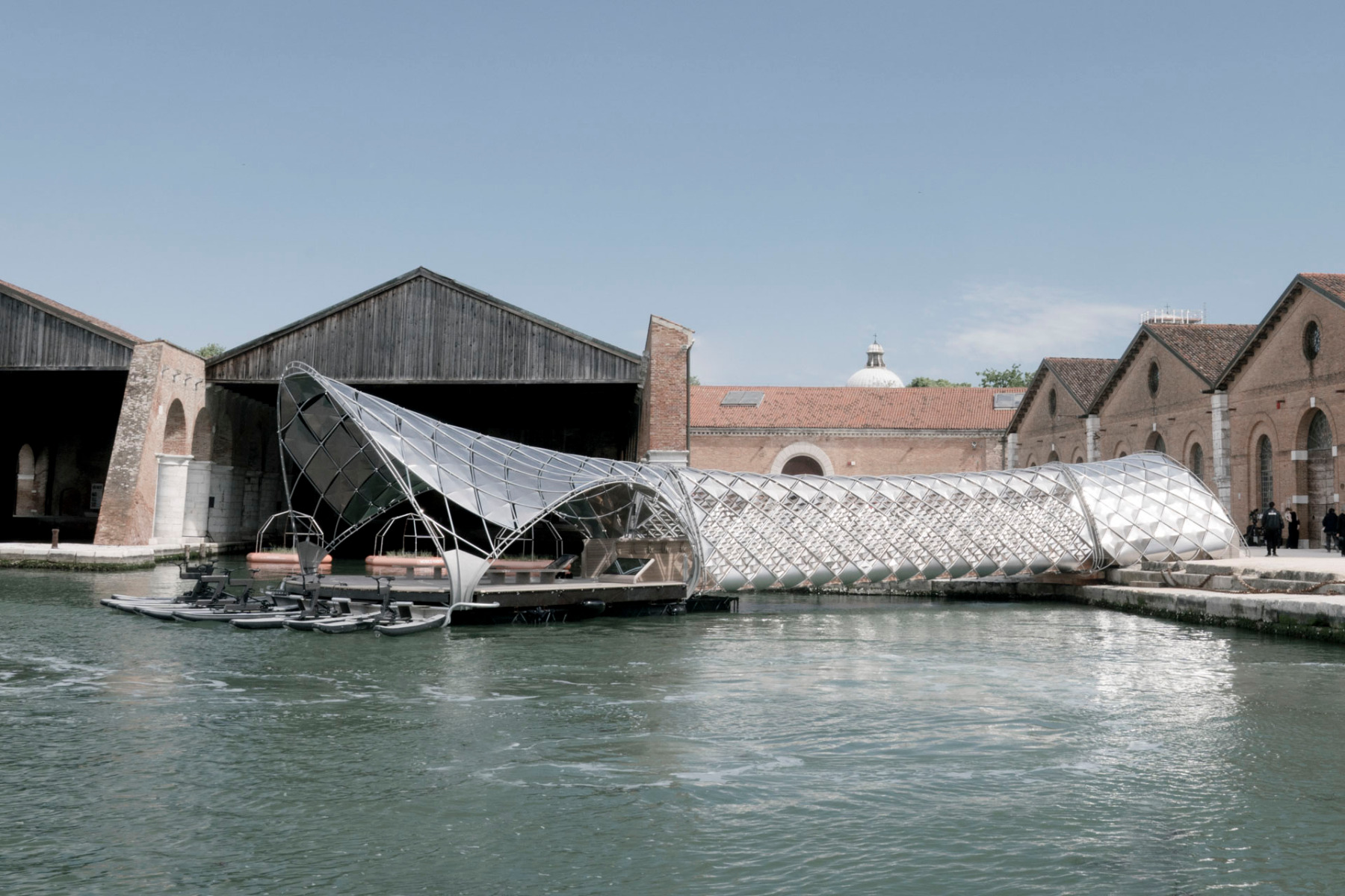 Gateway to Venices Waterway located at the Arsenale Biennale besides the Armstrong Mitchell Hydraulic Crane, © Loop
