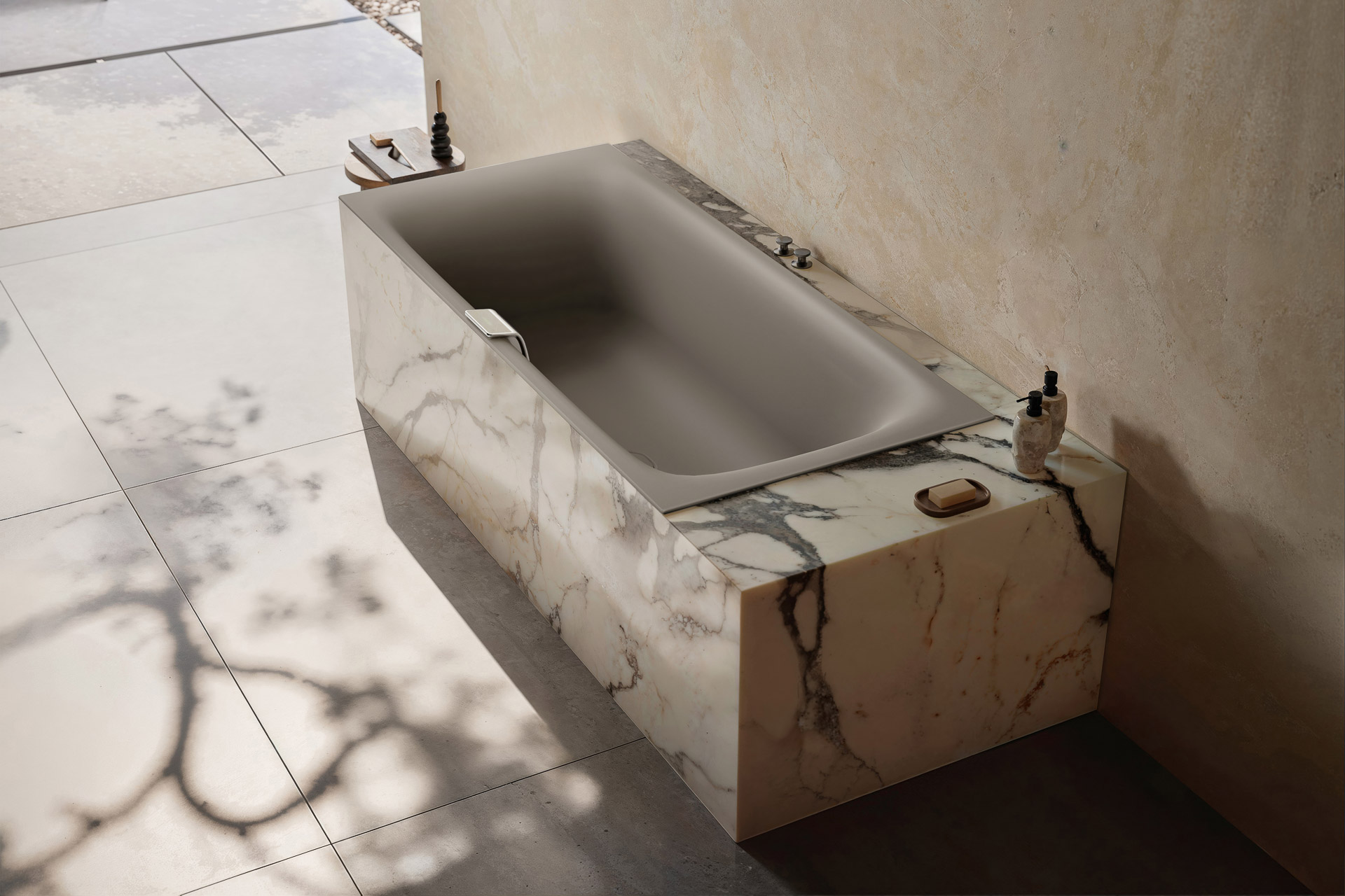 Die&#x20;Nuio&#x20;Duo&#x20;Zen&#x20;Edition&#x20;b&#xFC;ndelt&#x20;Infrarotw&#xE4;rme,&#x20;Klang&#xFC;bertragung&#x20;und&#x20;adaptive&#x20;Beleuchtung&#x20;in&#x20;einem&#x20;pr&#xE4;zise&#x20;integrierten&#x20;Stahl-Emaille-K&#xF6;rper.&#x20;&#xA9;&#x20;Kaldewei&#x20;