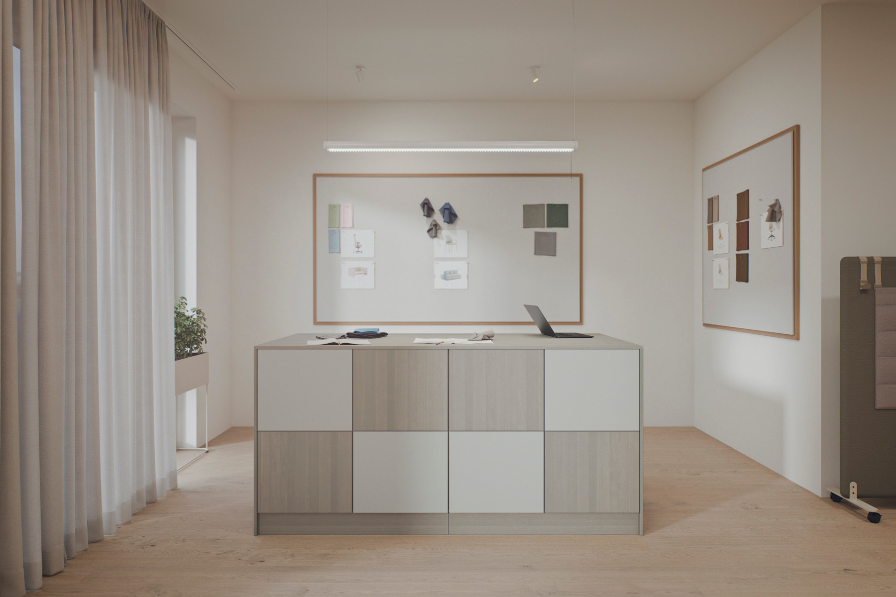 Kinnarps präsentiert Capacity: modulare, flexibel kombinierbare Aufbewahrungslösung Büros. © Kinnarps