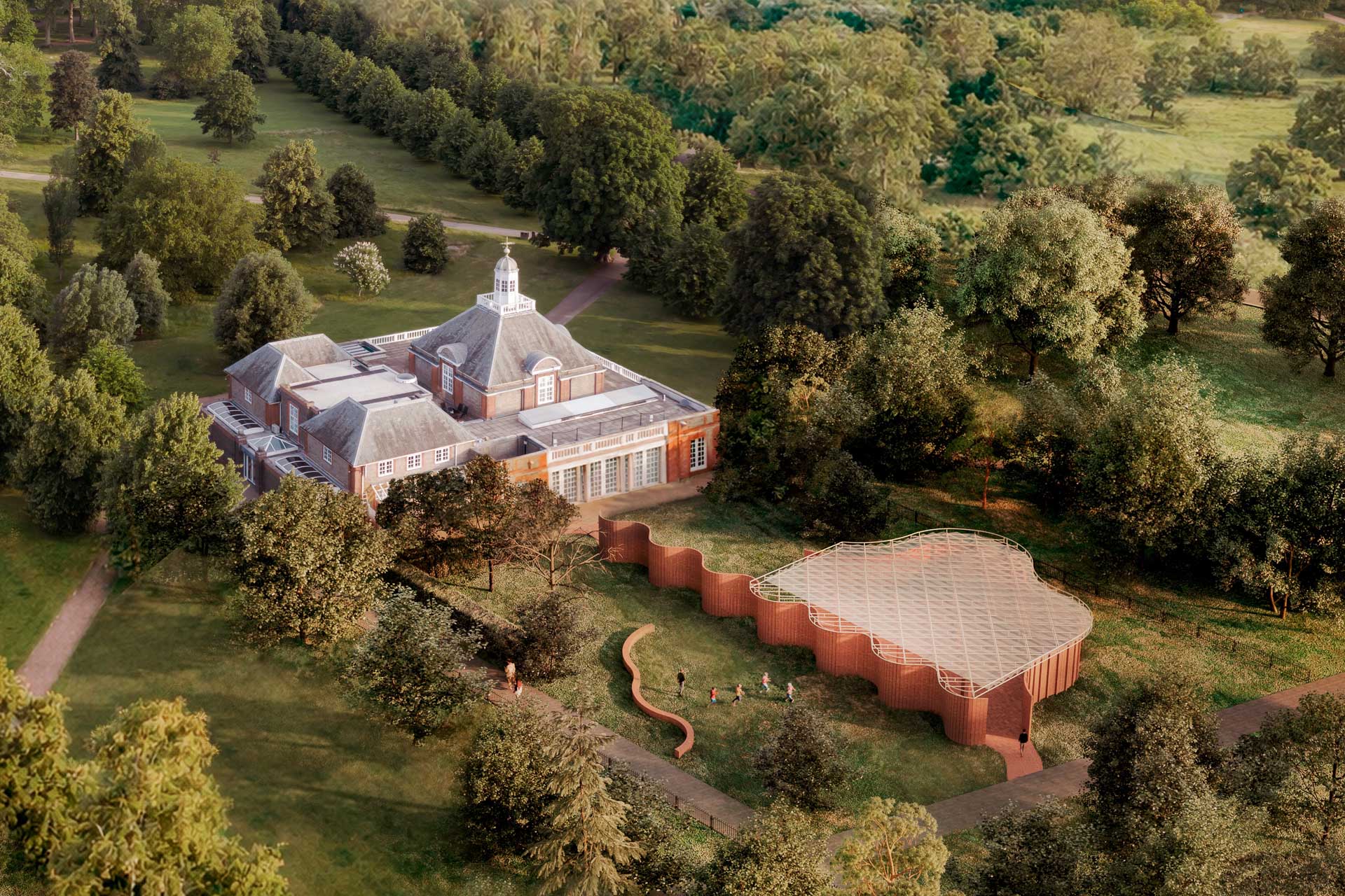 „A serpantine“ von Lanza Atelier ist der 25. Serpentine Pavillon. © LANZA atelier