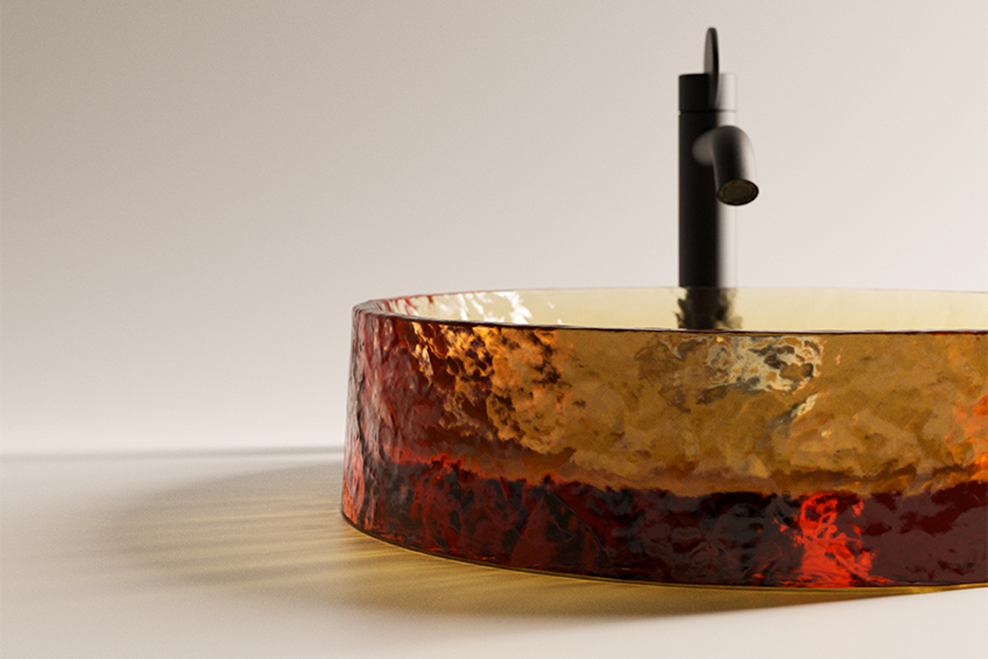 Marco&#x20;Zito&#x27;s&#x20;Massicci&#x20;washbasin&#x20;for&#x20;Agape&#x20;is&#x20;made&#x20;of&#x20;solid&#x20;cast&#x20;glass,&#x20;which&#x20;is&#x20;both&#x20;heavy&#x20;and&#x20;light.&#x20;The&#x20;design&#x20;reinterprets&#x20;the&#x20;material,&#x20;combining&#x20;craftsmanship&#x20;with&#x20;precision.&#x20;&#xA9;&#x20;agape