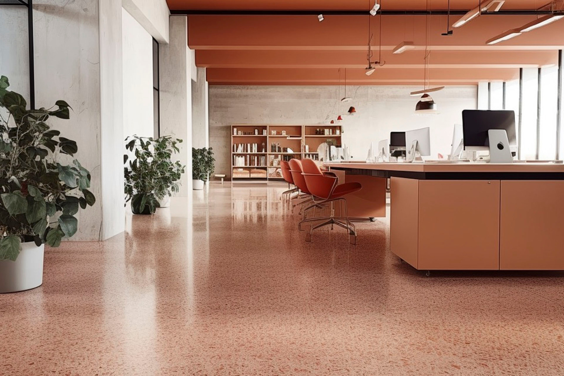 Terrazzo aus Dachziegelsplitt © VIA