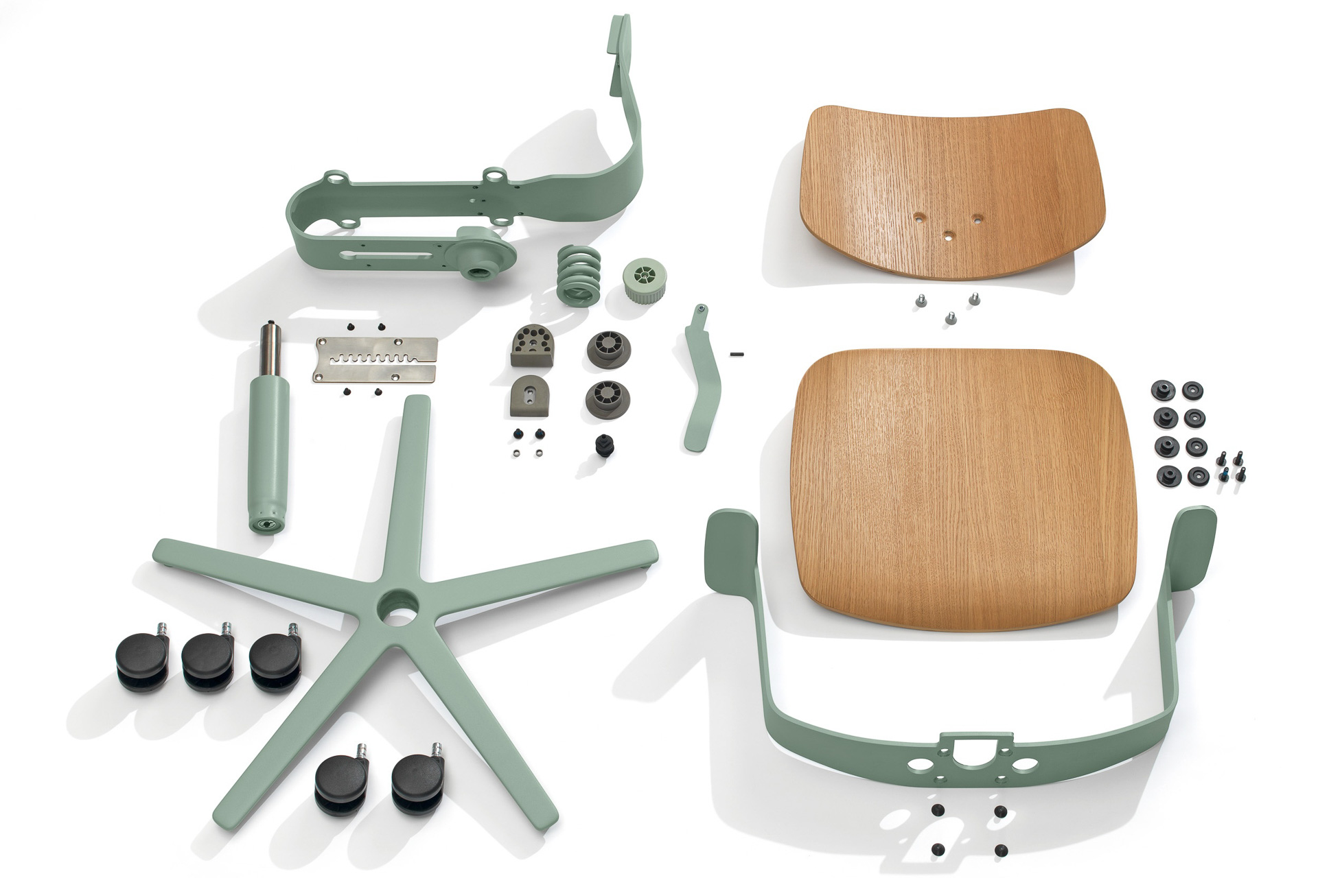 Wenige,&#x20;recyclingf&#xE4;hige&#x20;und&#x20;nachwachsende&#x20;Materialien&#x20;reduzieren&#x20;den&#x20;CO&#x2082;-Footprint&#x3B;&#x20;die&#x20;vollst&#xE4;ndig&#x20;verschraubte&#x20;Konstruktion&#x20;erleichtert&#x20;Reparaturen&#x20;und&#x20;erm&#xF6;glicht&#x20;eine&#x20;sortenreine&#x20;Trennung.&#x20;&#xA9;&#x20;Wilkhahn