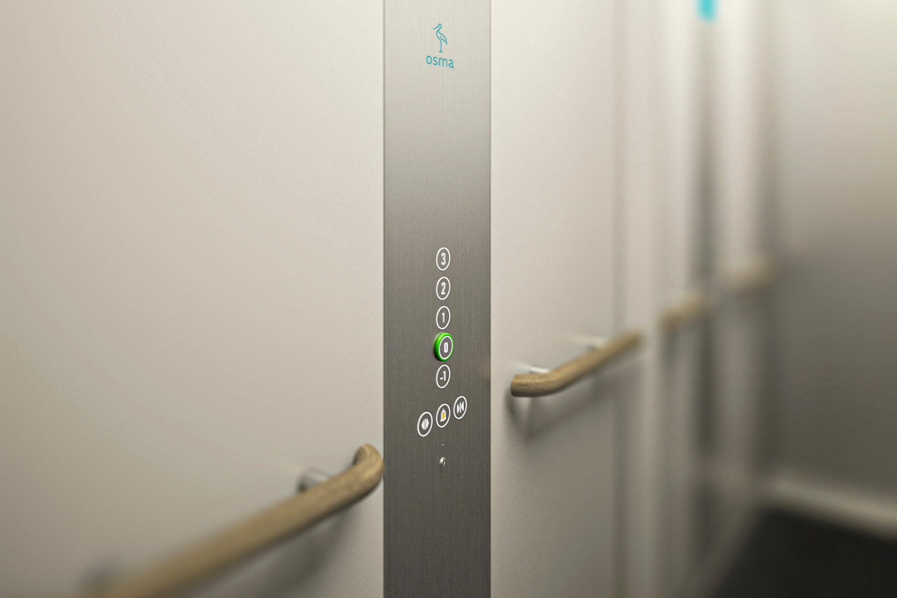 Auch konstruktiv ist der Aufzug auf Wohnbauprojekte abgestimmt. Niedrige Schachtköpfe und geringe Grubentiefe sparen Bauvolumen und beschleunigen die Montage. BIM-Daten stehen für die Planung bereit. © Osma