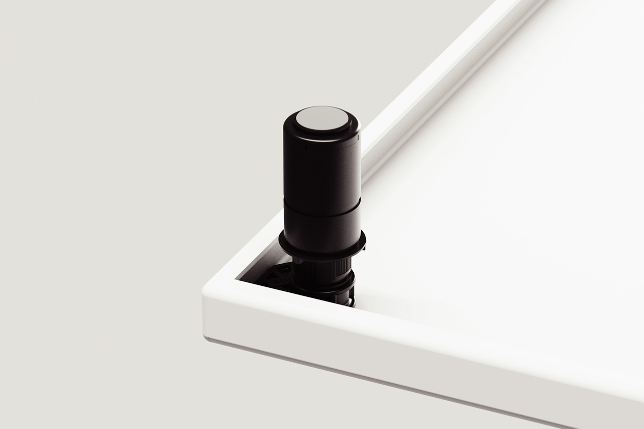 Neues Montagesystem für bodengleiche Duschen aus Stahl-Email. © Bette