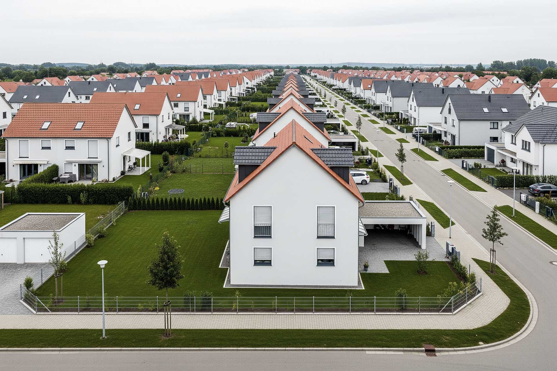 Ab 2030 m&uuml;ssen alle neuen Wohngeb&auml;ude den Nullemissionsstandard erf&uuml;llen. Was das genau bedeutet, hat die Bundesregierung noch nicht festgelegt. Die Zeit dr&auml;ngt: Bis Mitte 2026 soll die EU-Geb&auml;uderichtlinie in nationale Regeln umgesetzt sein. &copy; ChatGPT 5