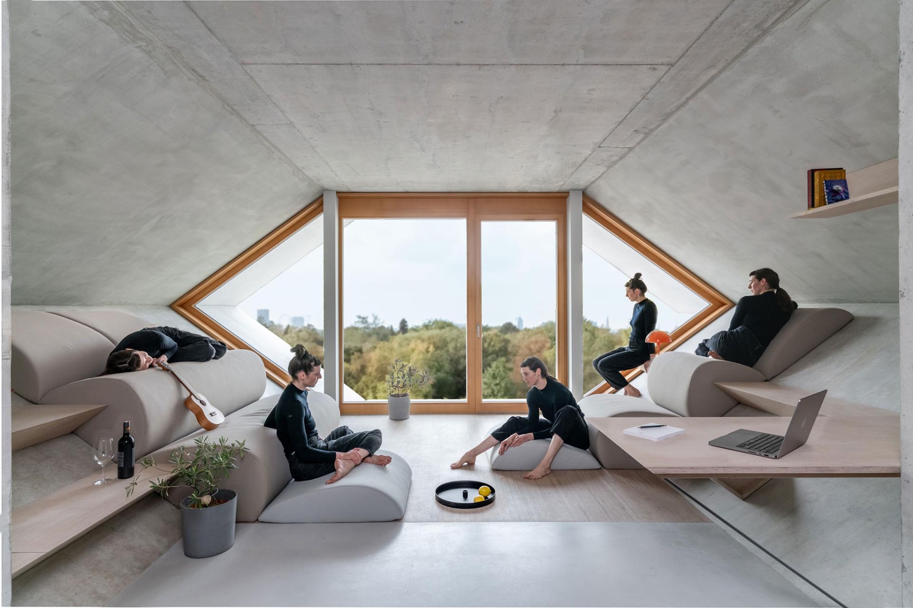 Peter Haimerls erstes Wabenhaus in München-Riem, © PETER HAIMERL . ARCHITEKTUR 

 