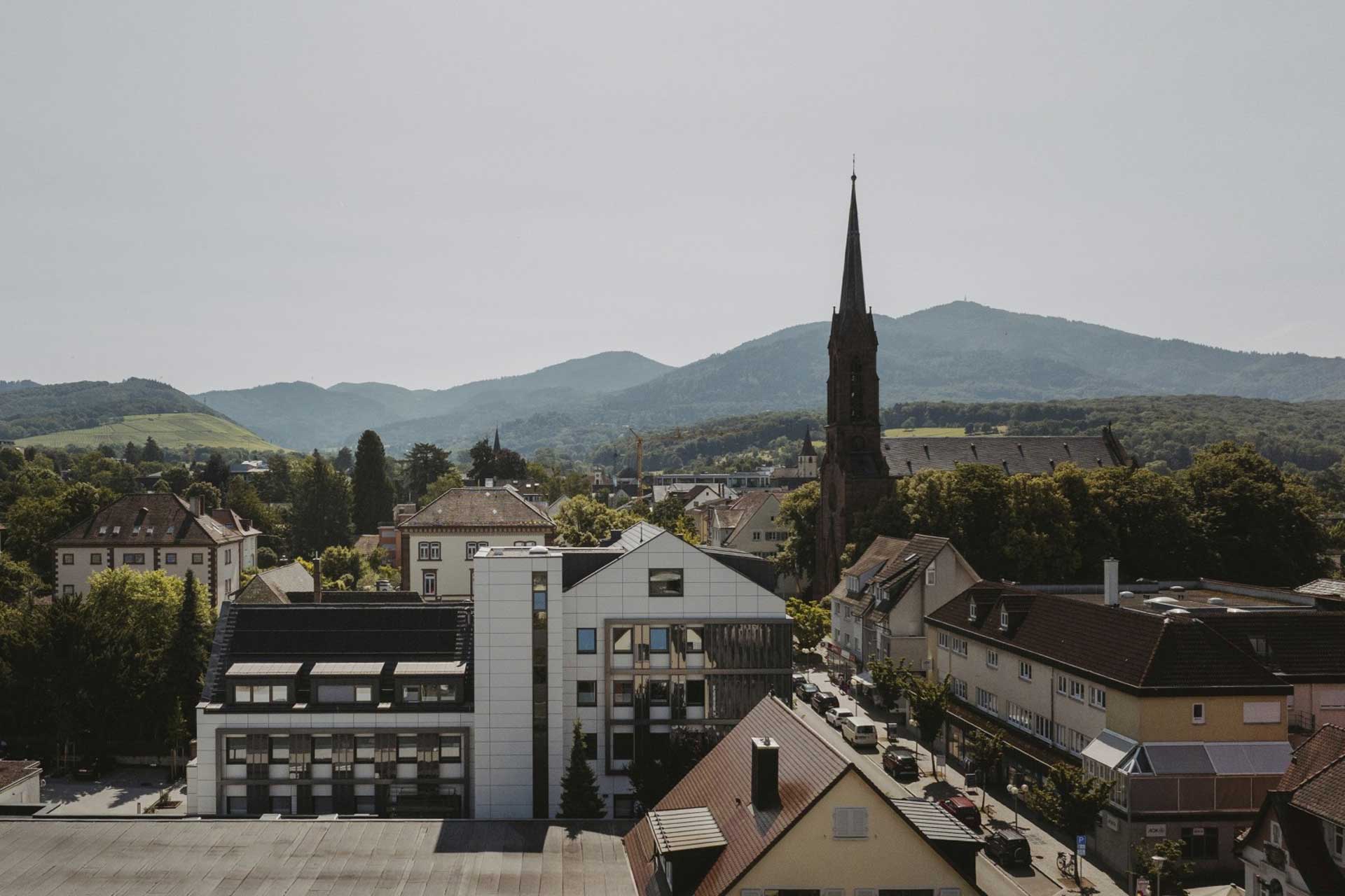 Die Volksbank Markgräflerland eG im Herzen von Müllheim. © Markus Edgar Ruf