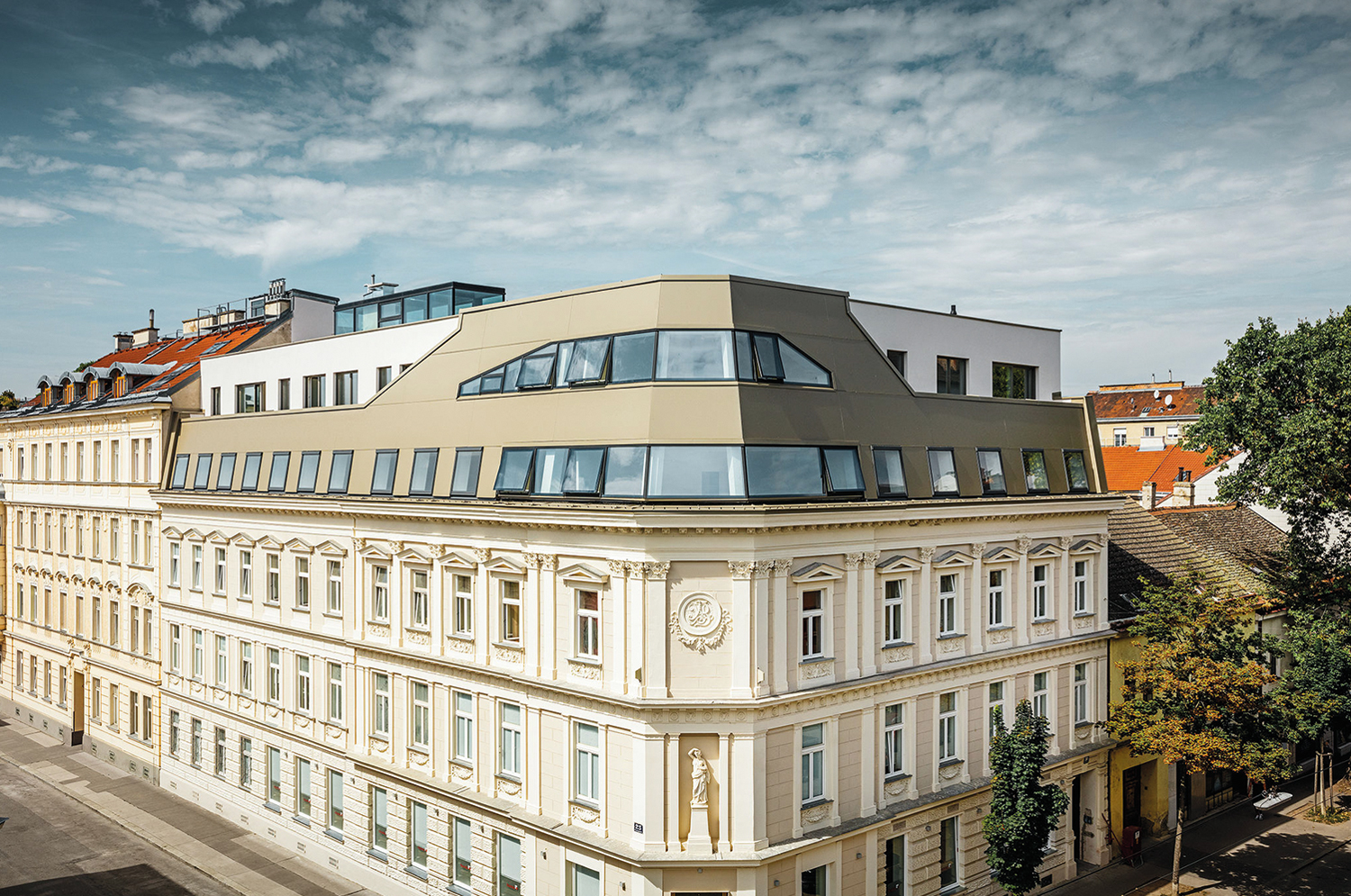 Glasdach-Konstruktion für den Innenhof eines Bürogebäudes in Bonn 