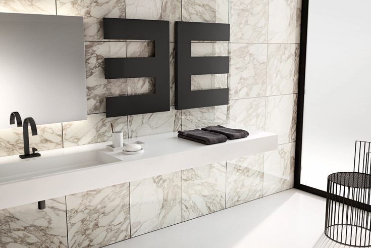 Heizkörper in Kammstruktur