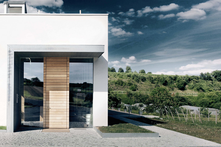 Natürlicher Dämmstoff für moderne Weinarchitektur am Rhein