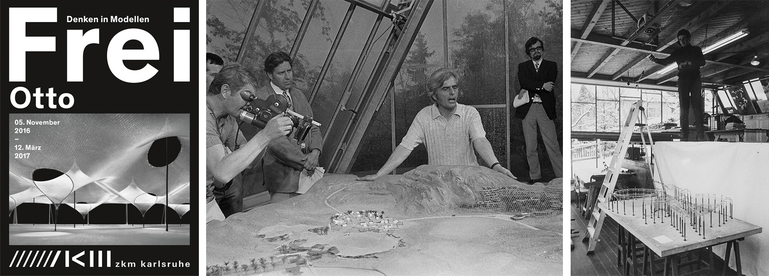 Ausstellungsprojekt »Frei Otto. Denken in Modellen« (Fotos alle: saai – Südwestdeutsches Archiv für Architektur und Ingenieurbau, Karlsruher Institut für Technologie, Werkarchiv Frei Otto
