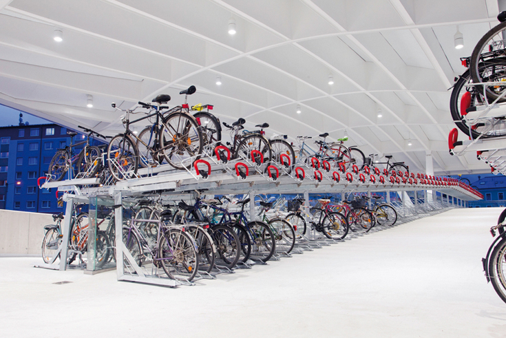 Doppelter Fahrradparker