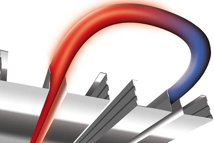 Flächenfüllende Heizung