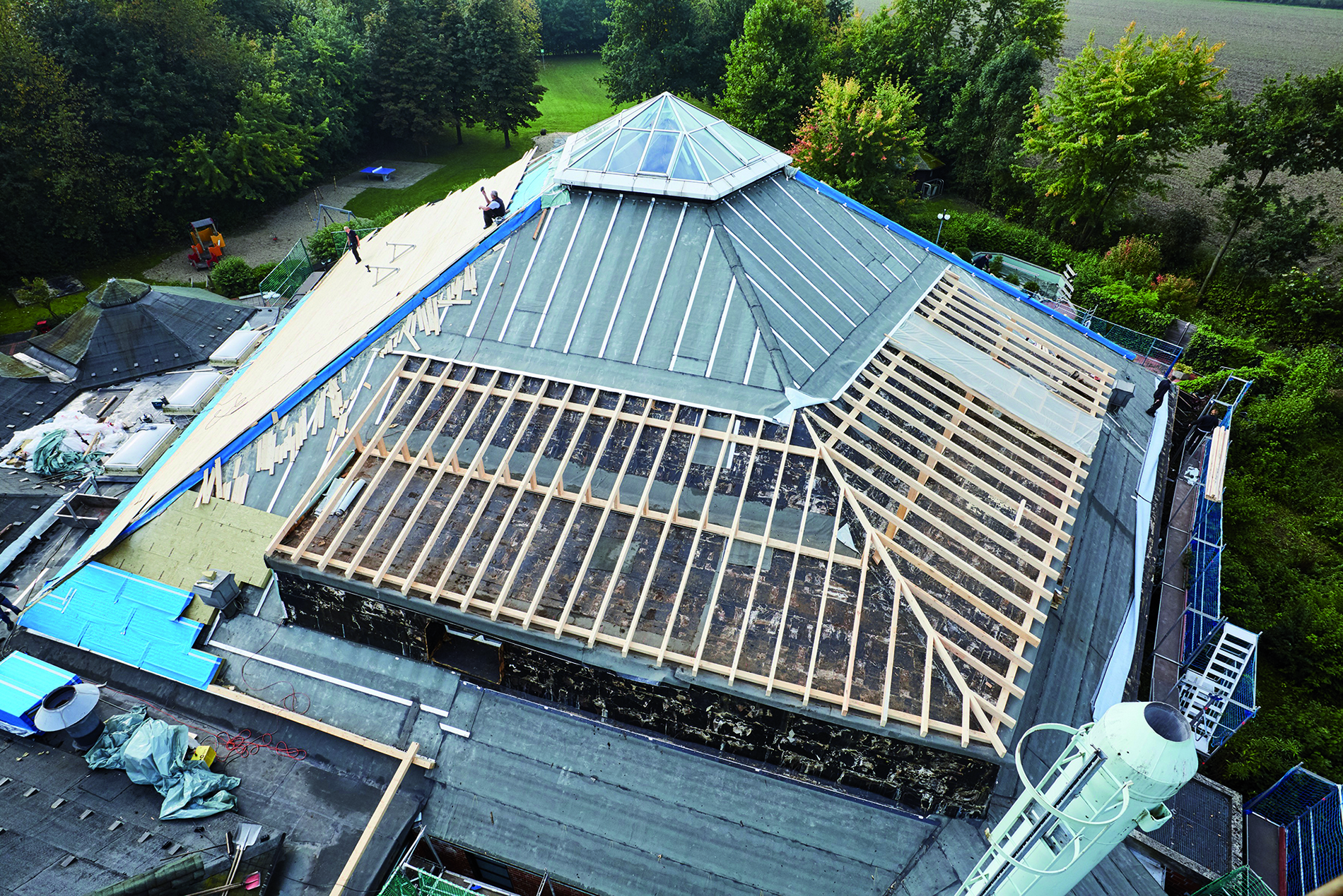 Roof Renovation for a Recreational Pool