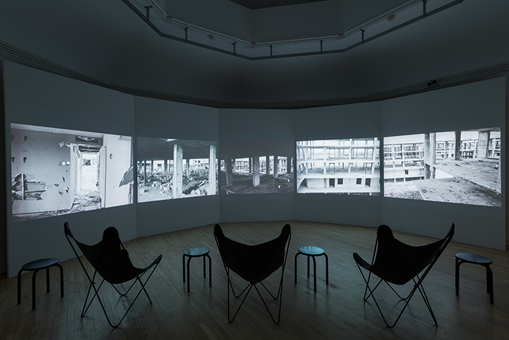 Installation view from Line of Flight: Gordon Matta-Clark selected by Kitty Scott © CCA