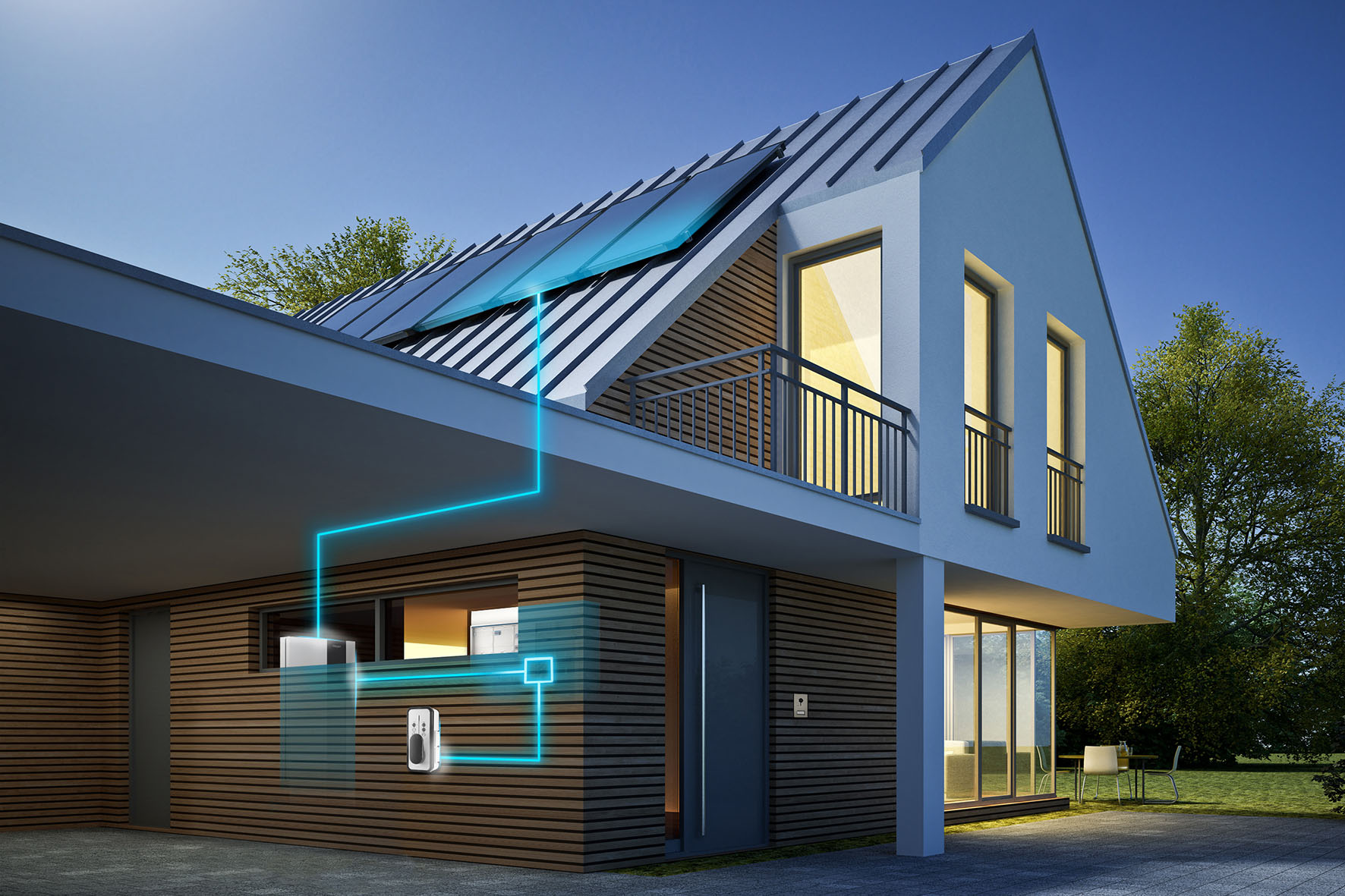 Gebäudeautomation, Smart Home, Wohngebäude, Elektrotechnik