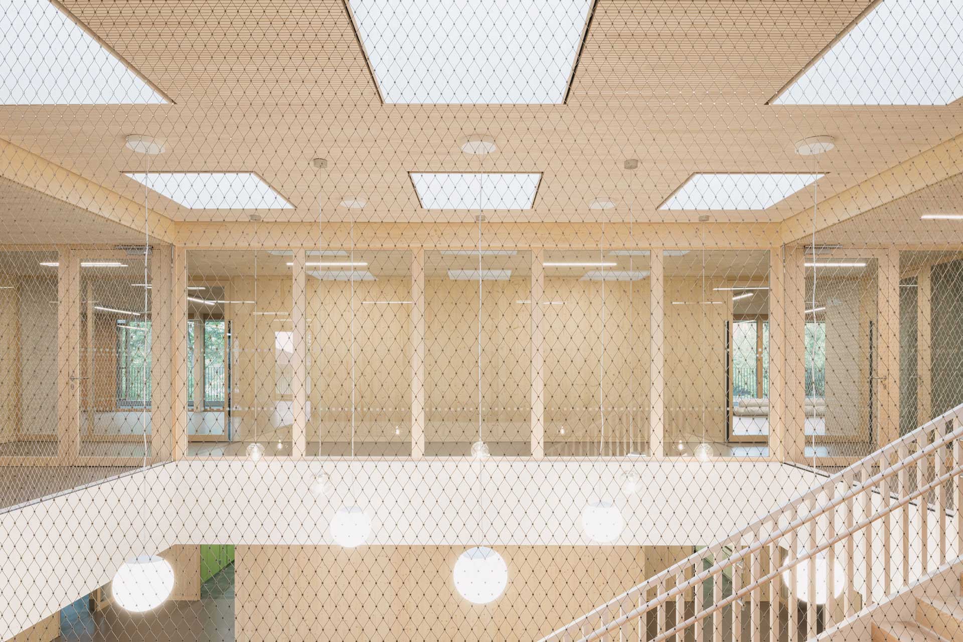 Absturzsicherung in einer Kita in Michelstadt. © Peter Ziegner