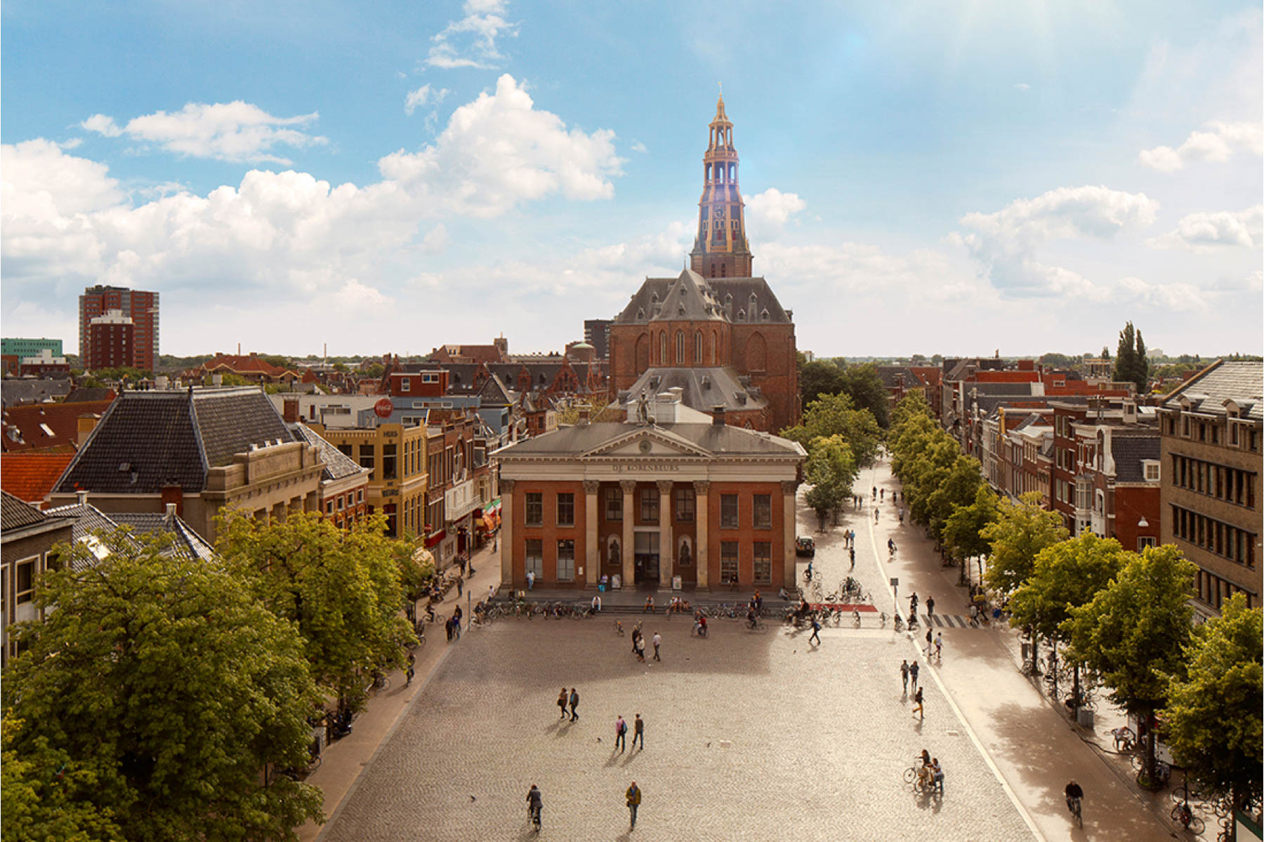 Zentrale Anlaufstelle: Der Vismarkt in Groningen, © Gemeente Groningen