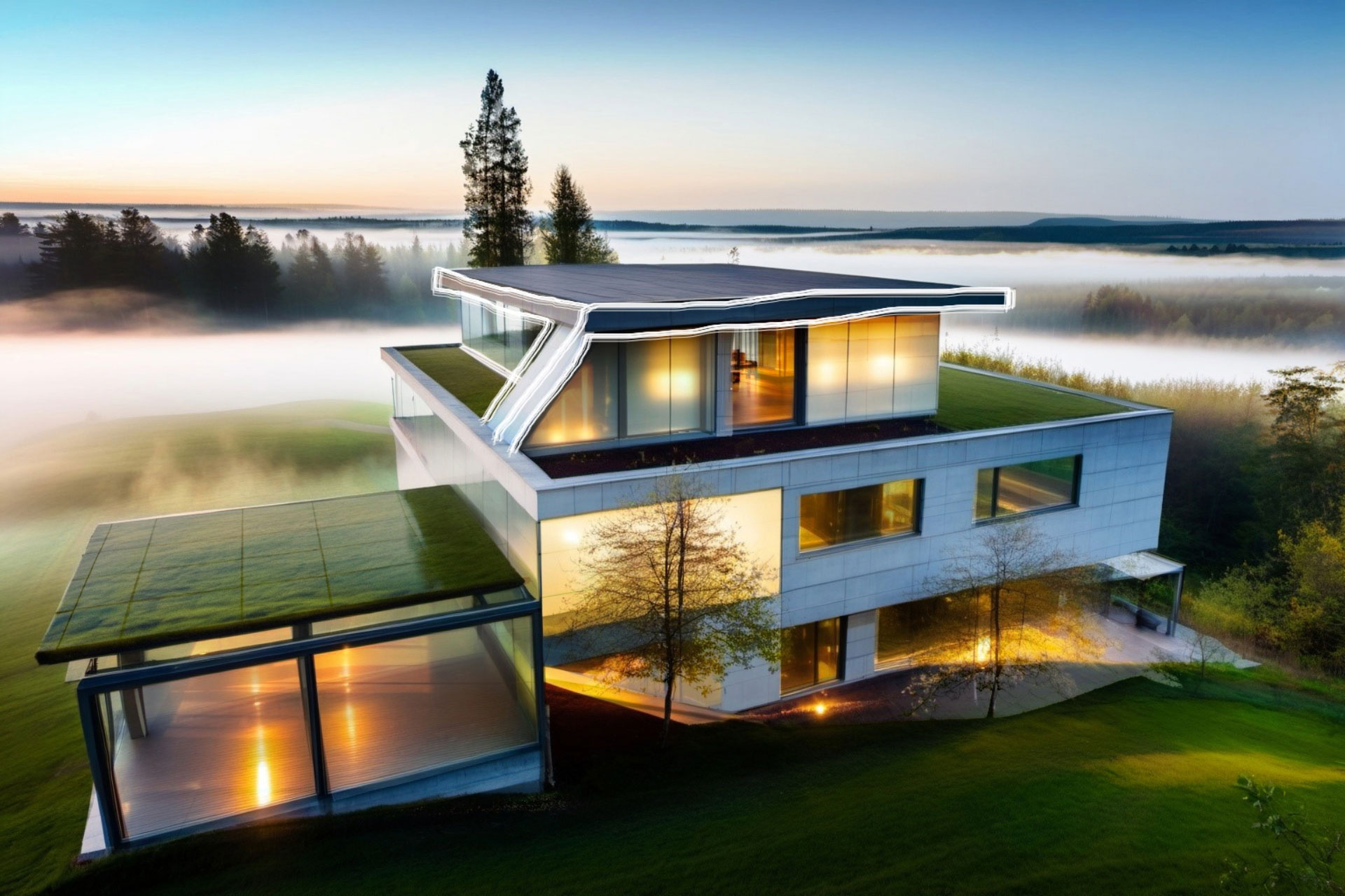 Marco Iannellis Design eines aufgestockten Mehrfamilienhauses. © Marco Iannelli