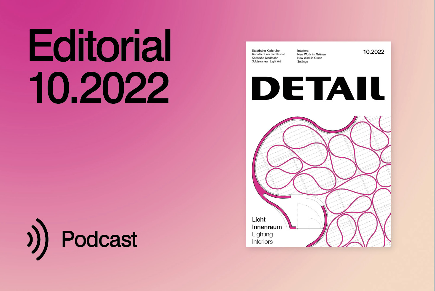 Licht für den Alltag – Editorial Detail 10.2022