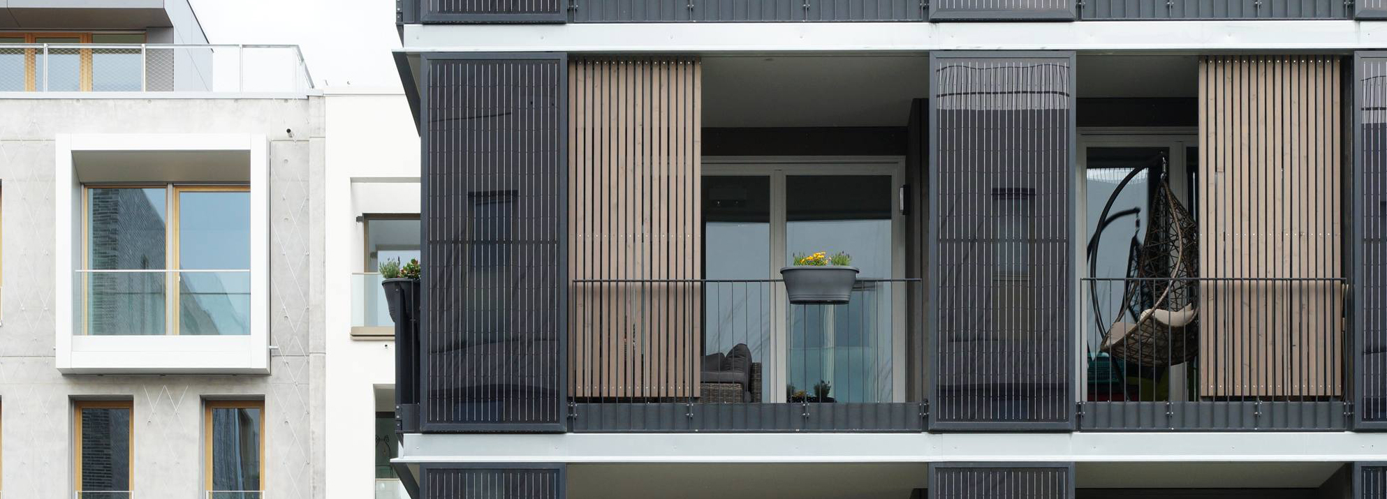 Neubauwohnungen im Quartier Neckarbogen in Heilbronn. Foto: Jakob Schoof