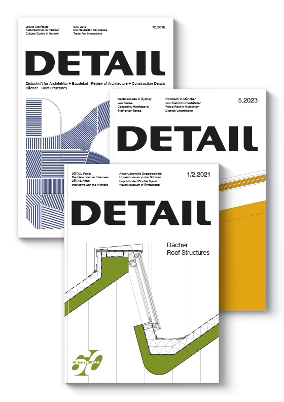 The cover shows the 3 different booklets that have been put together on the subject of Roofs.