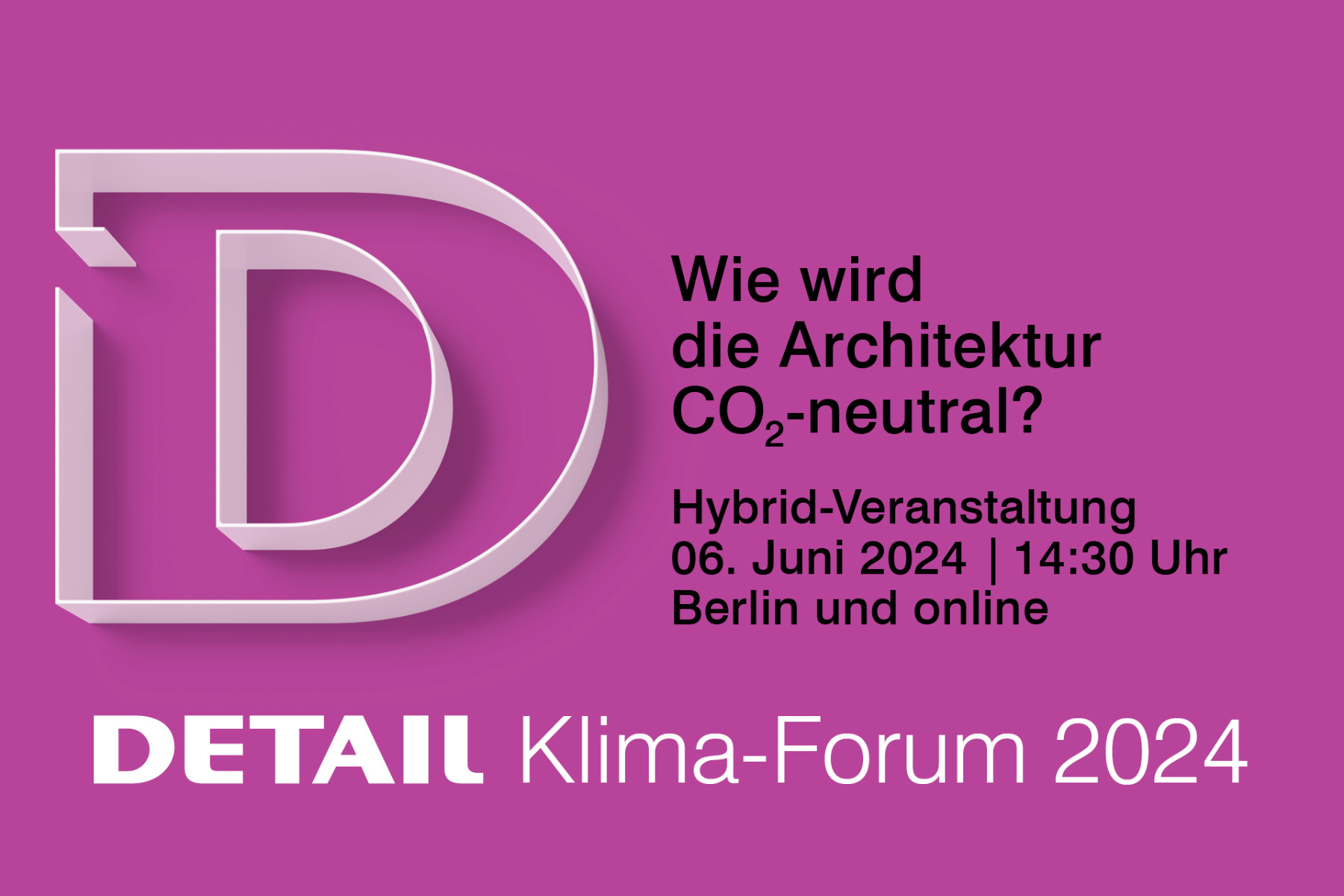 DETAIL Klima-Forum Berlin am 06. Juni 2024