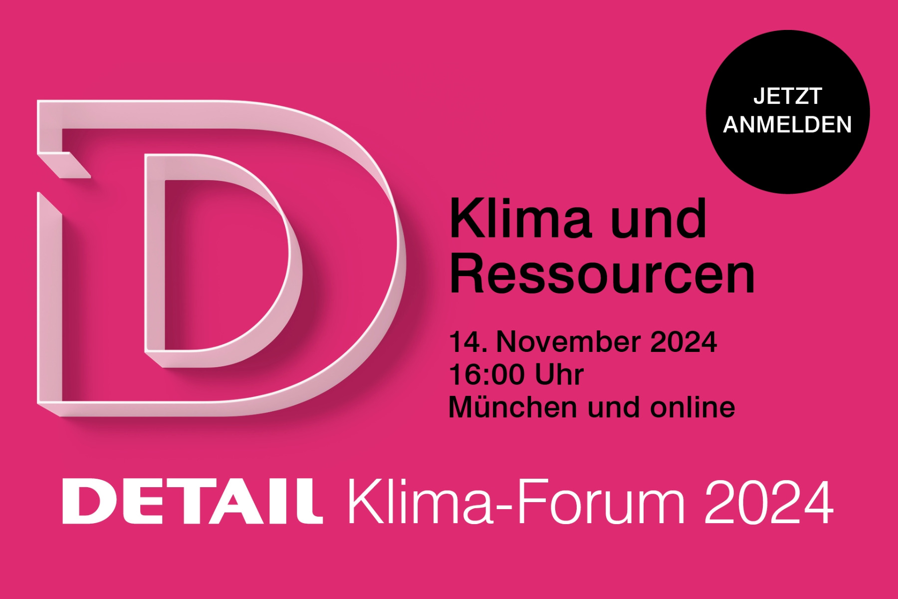 DETAIL Klima-Forum M&uuml;nchen am 14. November 2024