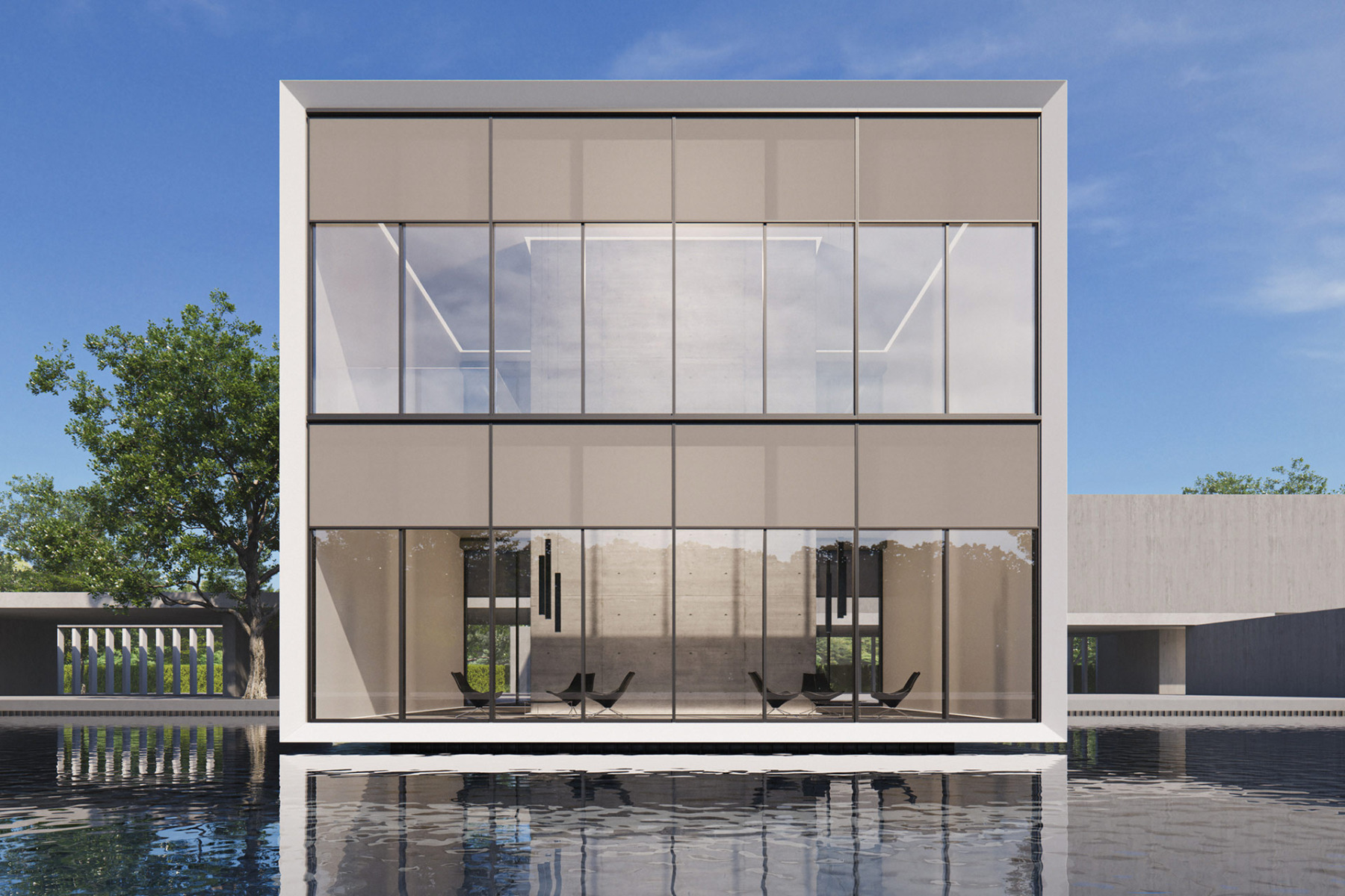 Groß gedacht, bis ins kleinste Detail: teilintegrierter Sonnenschutz heroal VS Z CS. ©️ heroal