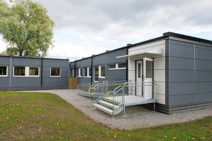 Temporäre Räume: Portable Klassenzimmer