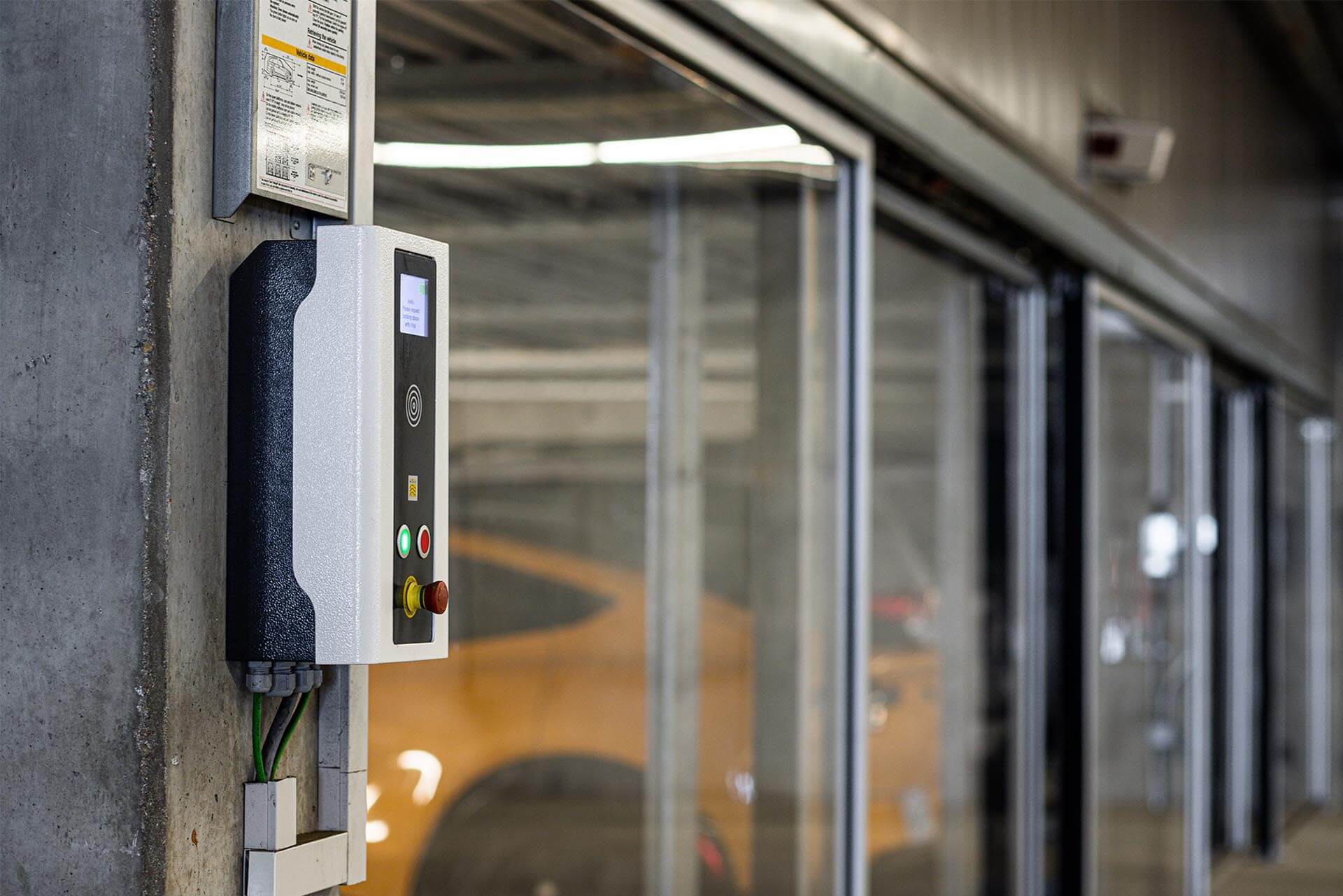 Bedienelement einer Duplex-Garage