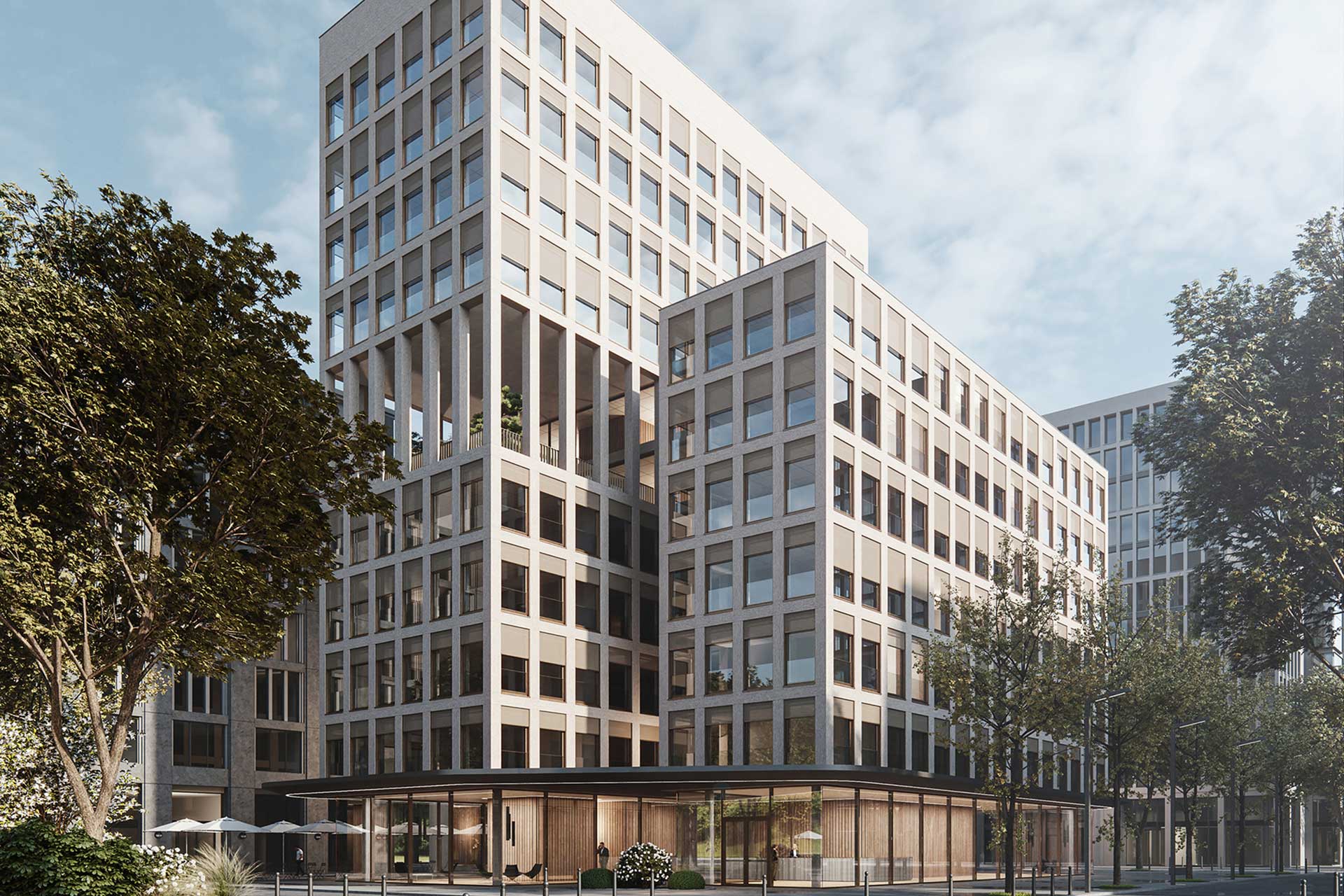 heroal Unternehmensbild Fassade mit Pool