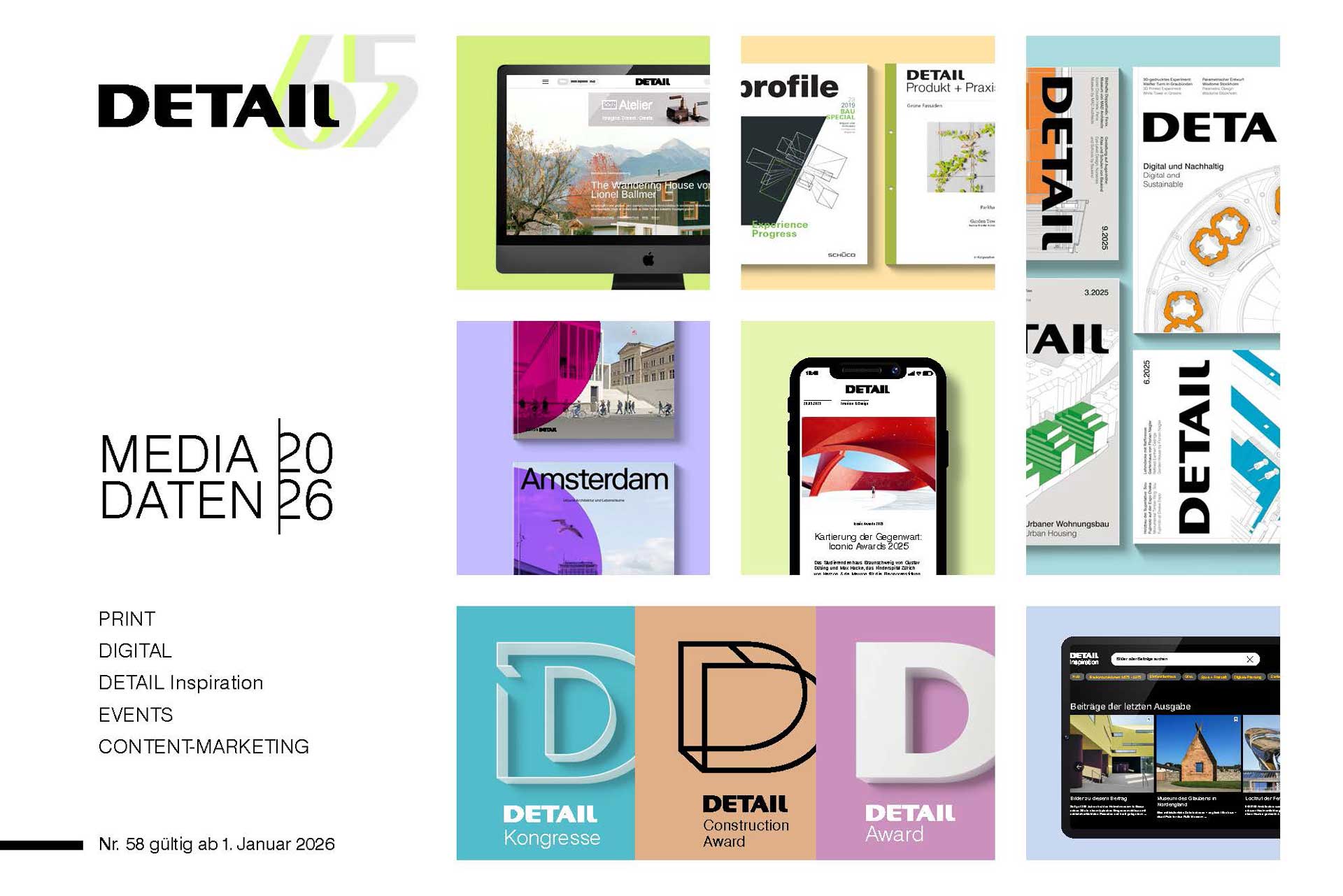 Cover der DETAIL Mediadaten 2026