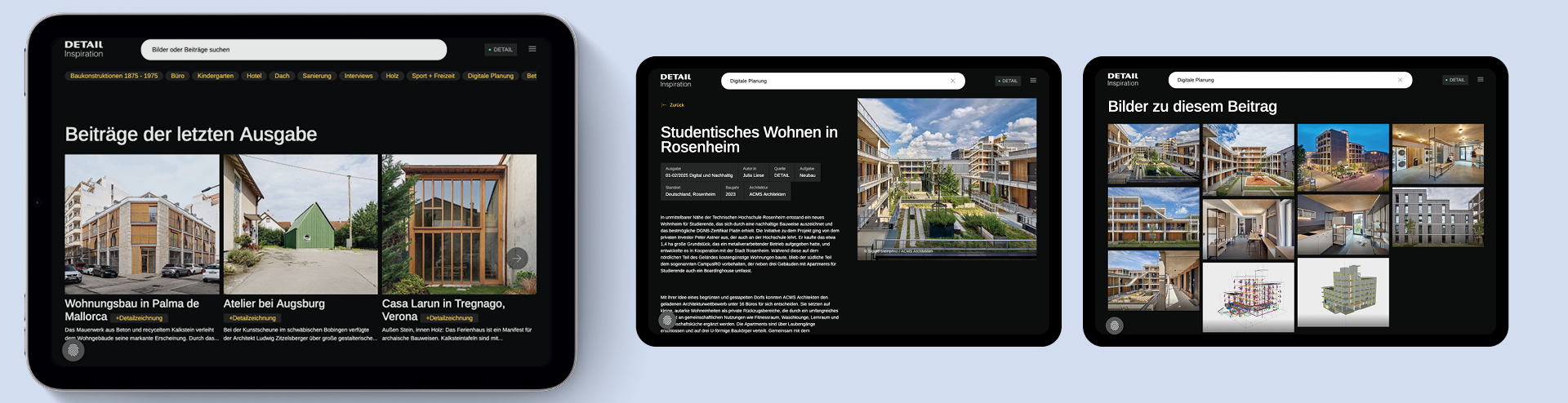 Screenshots von Detail Inspiration