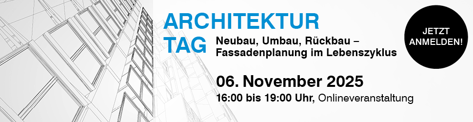 Online Architekturtag am 6. November 2025 
