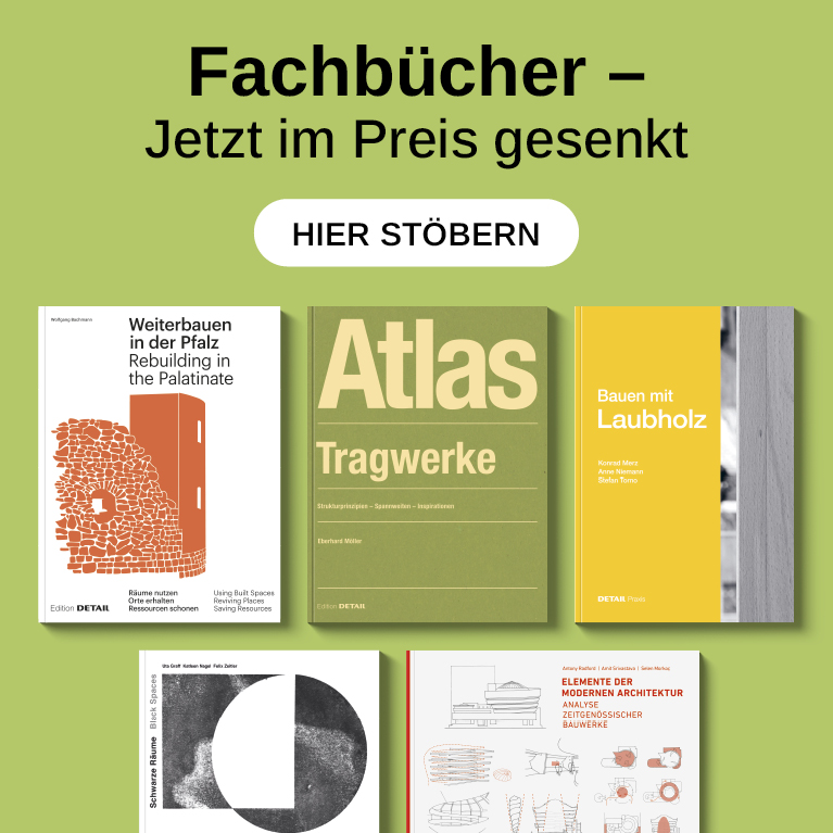 Text: 10 Prozent Rabatt auf reduzierte Bücher nur 26.-30. Juni Buchcover von Edition DETAIL