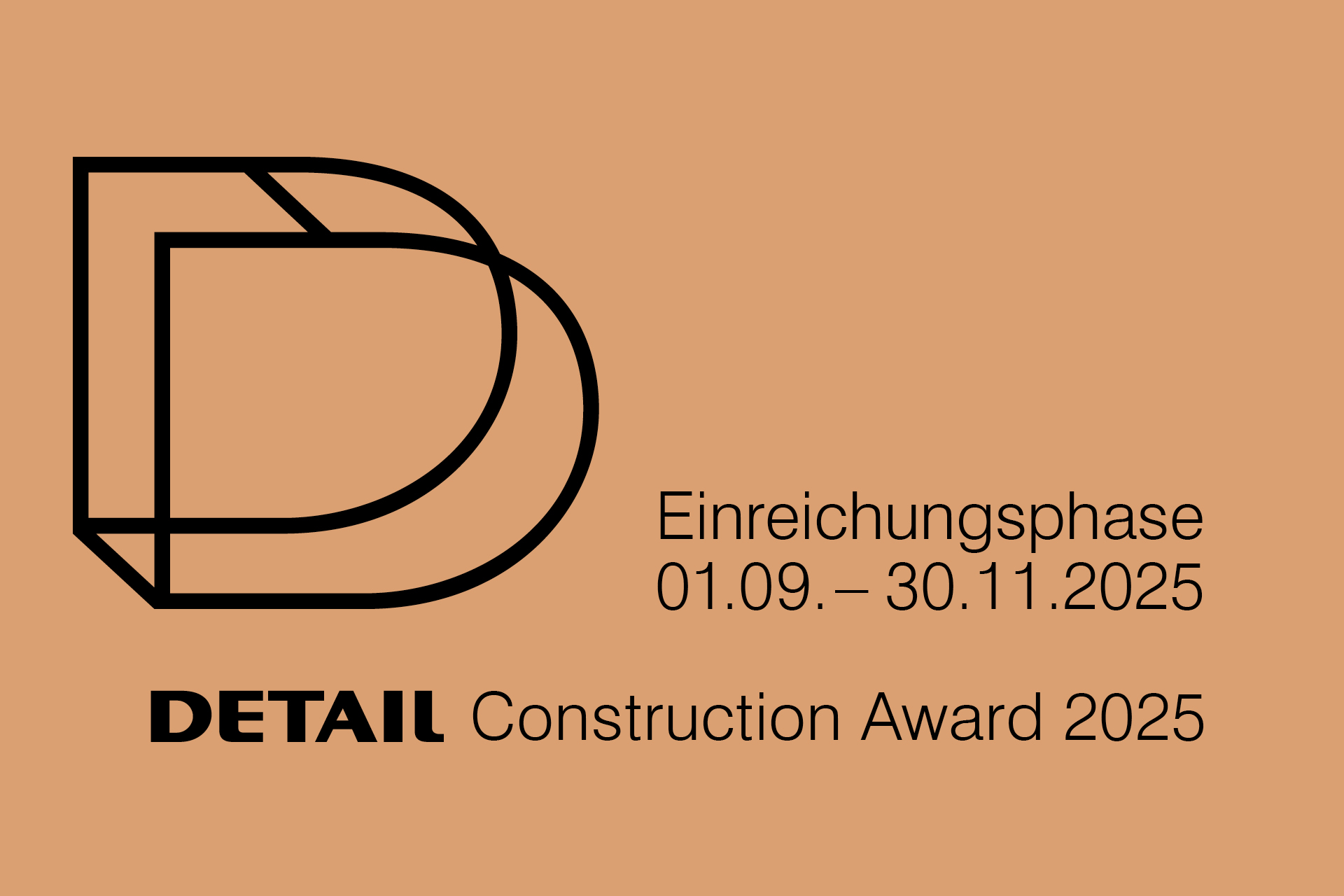 Banner mit bronzefarbenen Hintergrund.