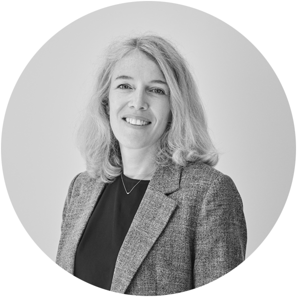 Black and white Portrait of Claudia Hildner