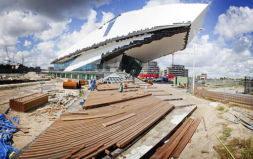02-Eye under construction under construction cladding