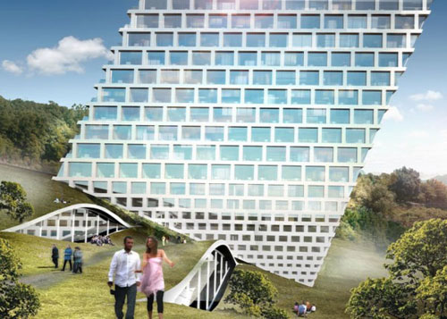02-external ele landscape of the building