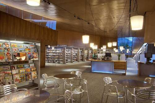 08-library view Interior spaces.