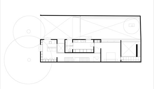 Model First floor plan.