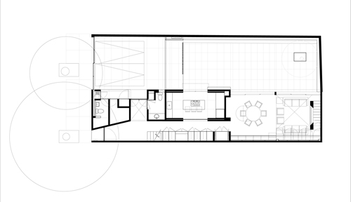 Model Ground floor plan.