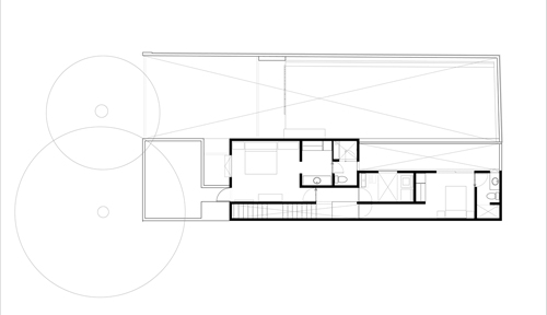 Model Second floor plan.