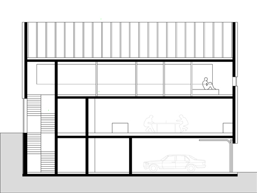 6- section section of house