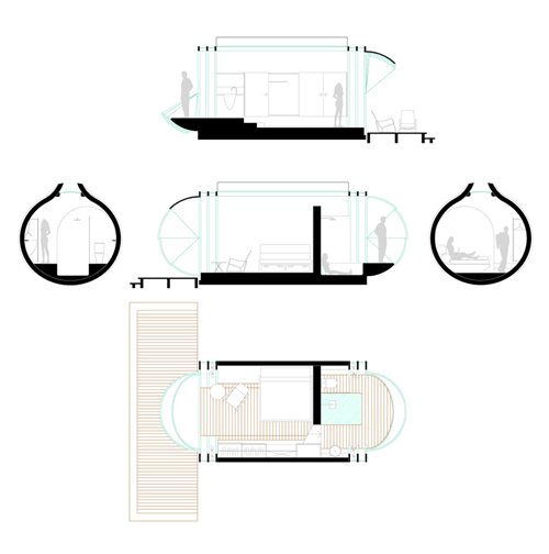 Drop-In-Tenta-07 Plans and sections.